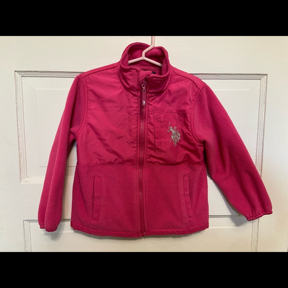 Pink US Polo Jacket kids 4T